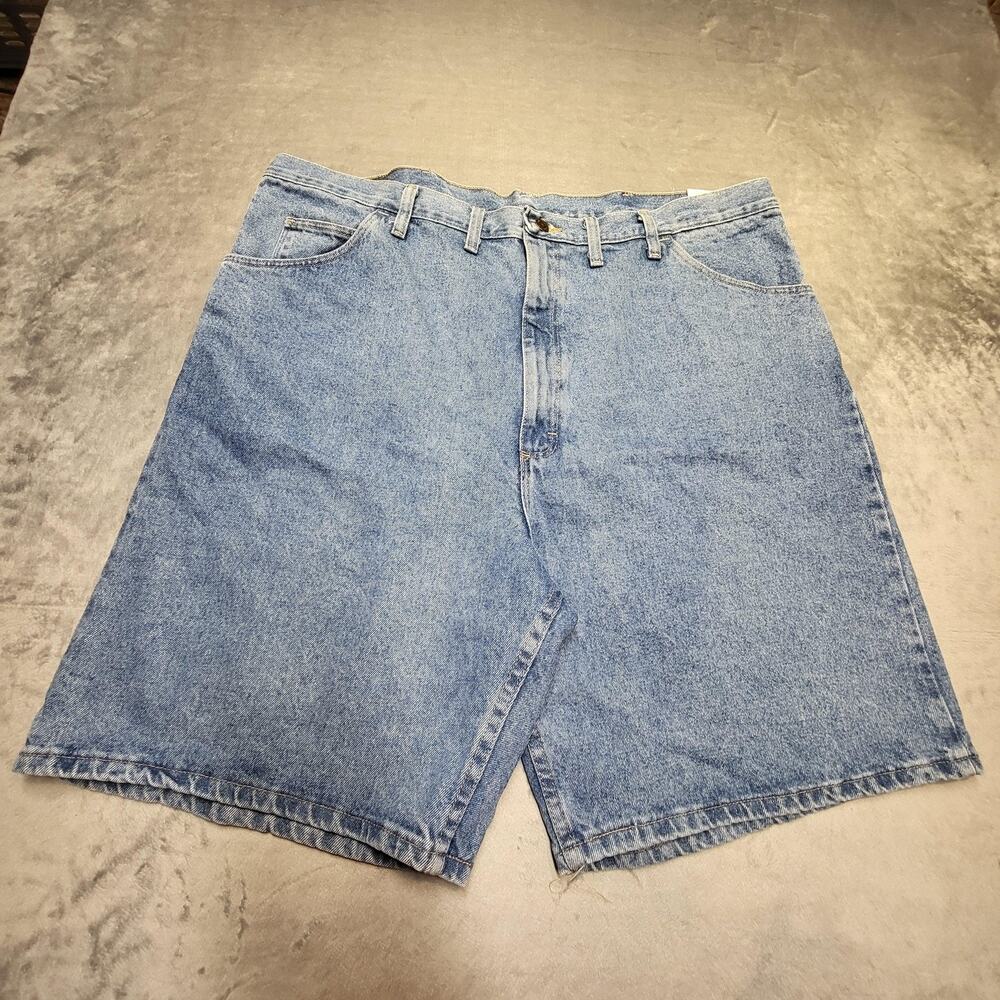 Wrangler Shorts Mens 44 Blue Stonewashed Relaxed Fit Classic Denim Jorts 606M1SM